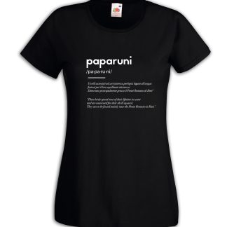 T-shirt  donna - Paparuni definizione
